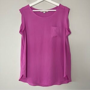 Loft Hot Pink Lightweight Tank Blouse Medium